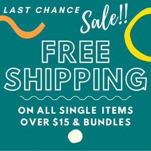 SALE! FREE SHIPPING! on all single items over $15 & Bundles